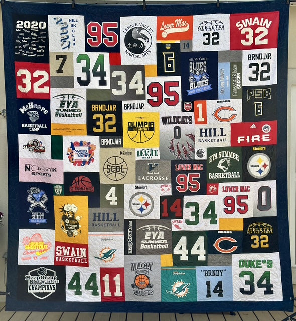 DEPOSIT for Custom T-Shirt/Memory Quilt - Made from your Shirts